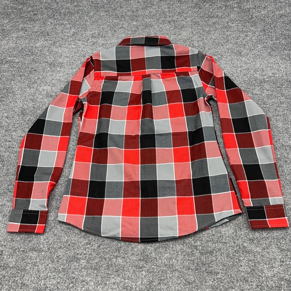 Dixxon Flannel Shirt Womens Small Coupe De Ville Red Gray Black NEW - Picture 8 of 9